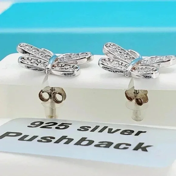 "925 Sterling Silver CZ Beautiful Earrings for Women, 1USPAR4180 - Picture 2 of 10